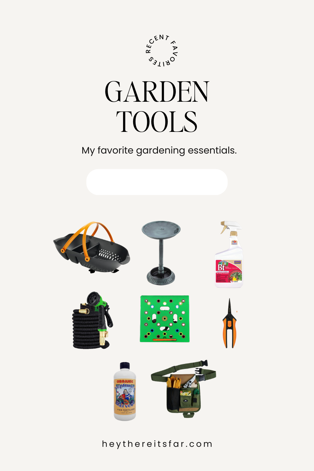 Garden tools and essentials round up list