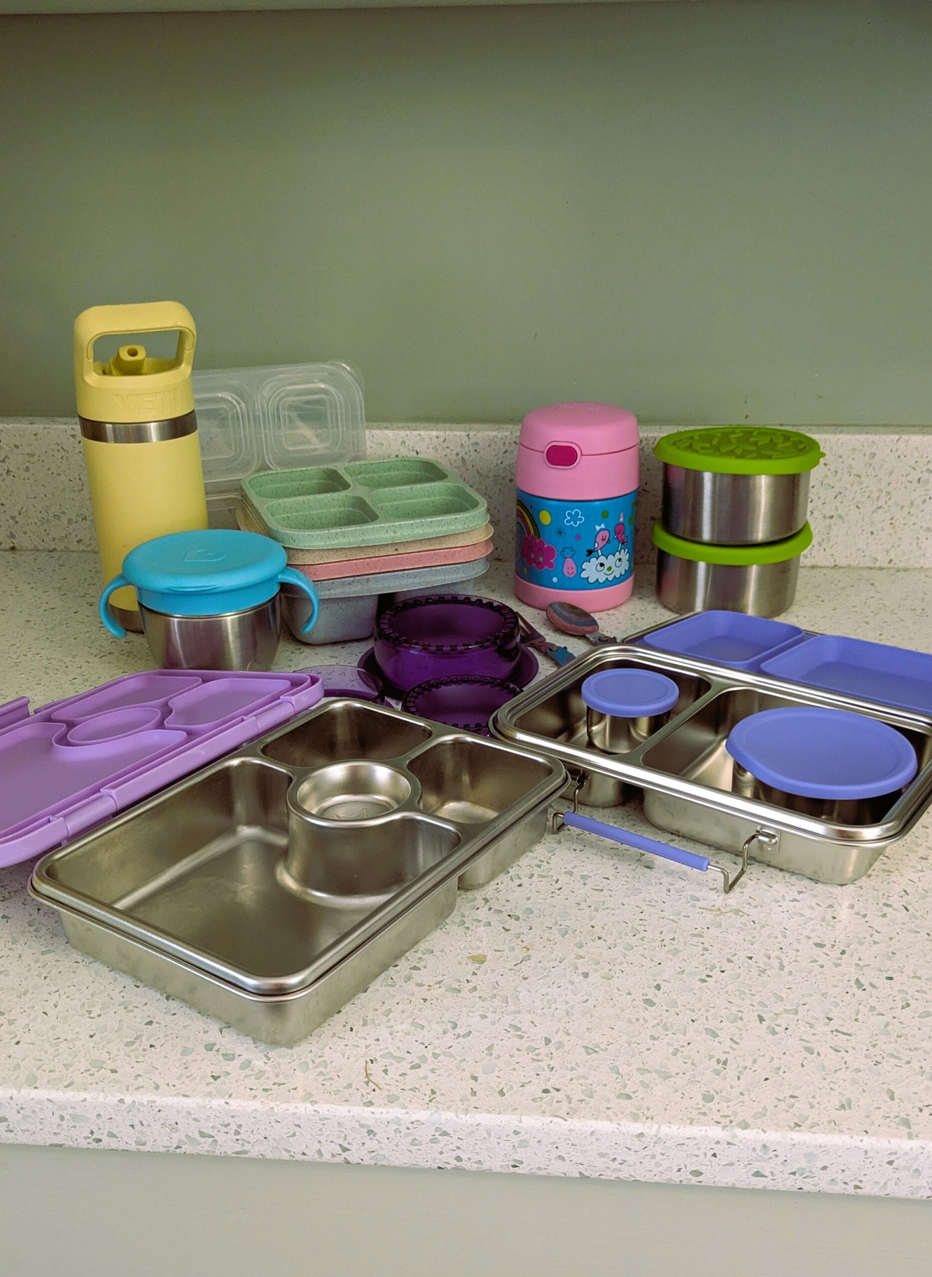 Plastic free stainless steel lunch boxes, tumblers, containers and snack boxes